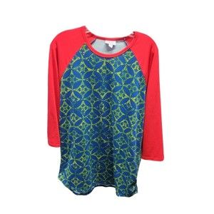 LuLaRoe Women's Randy 3/4 Raglan Sleeve Super Soft Stretch Fabric Tee T-Shirt
